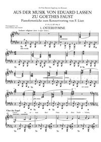 Aus der musik von Eduard Lassen zu Goethes Faust - Franz Liszt